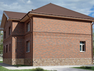 Малоэтажный дом. Баварская кладка