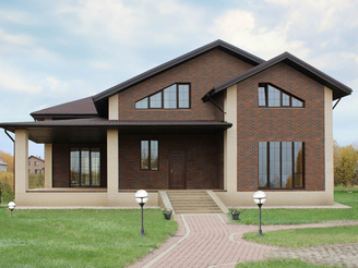 Малоэтажный дом. Баварская кладка